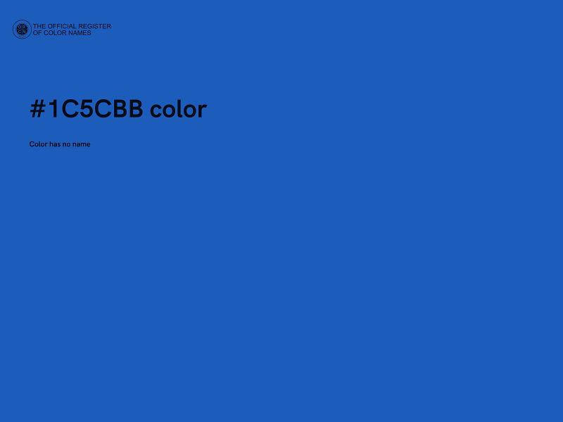 #1C5CBB color image