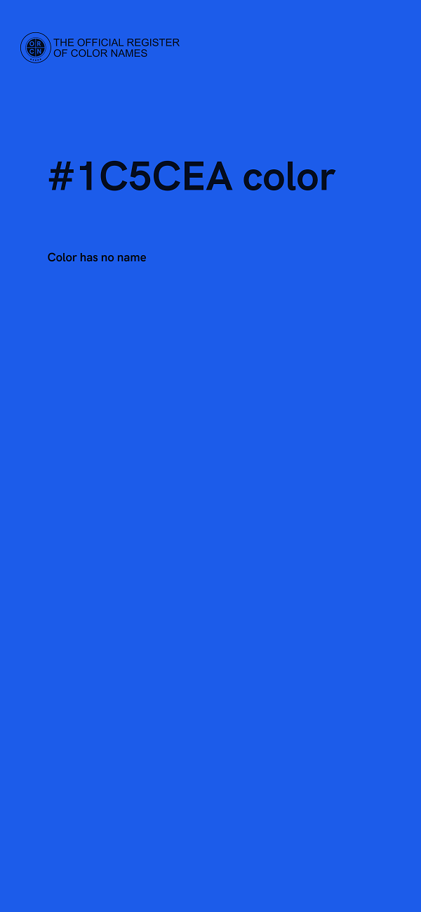 #1C5CEA color image