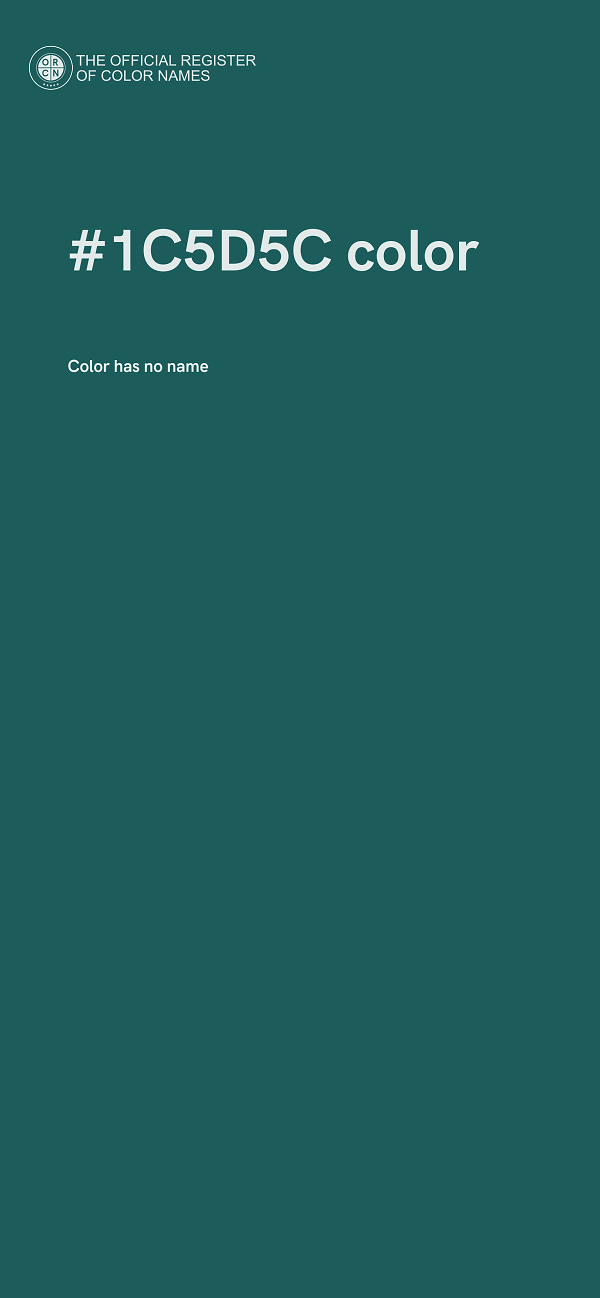 #1C5D5C color image