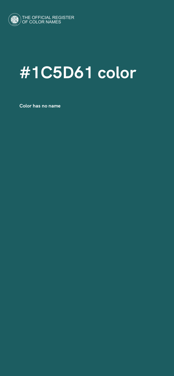 #1C5D61 color image