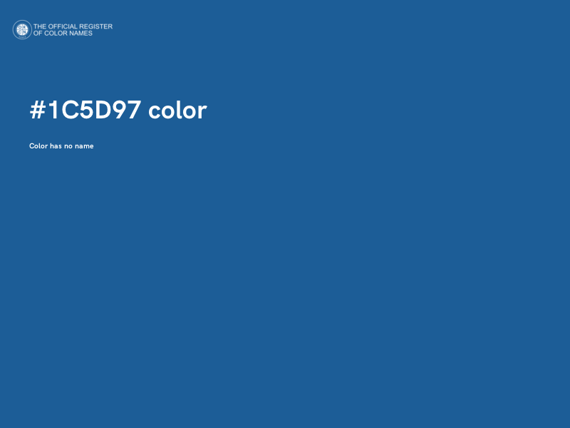 #1C5D97 color image