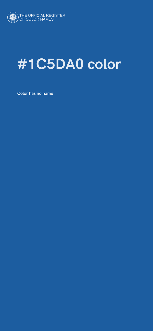 #1C5DA0 color image