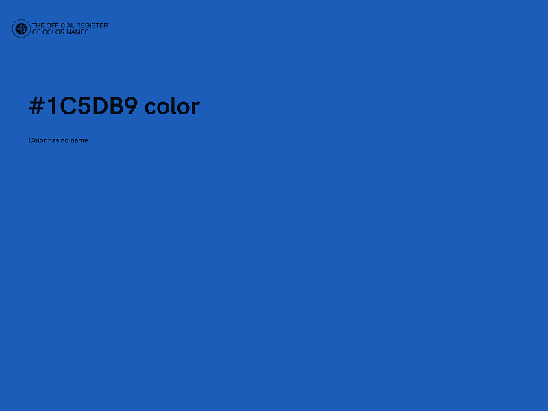 #1C5DB9 color image