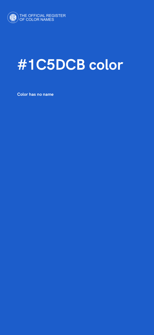#1C5DCB color image