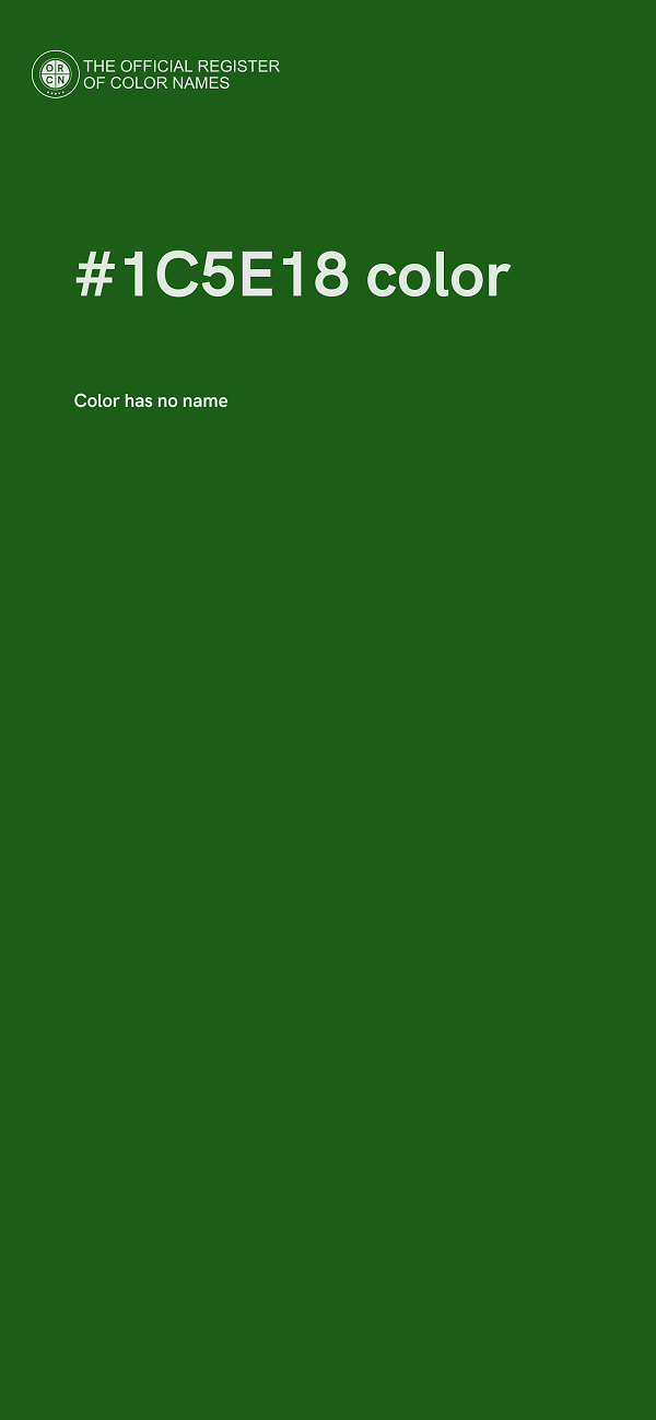 #1C5E18 color image