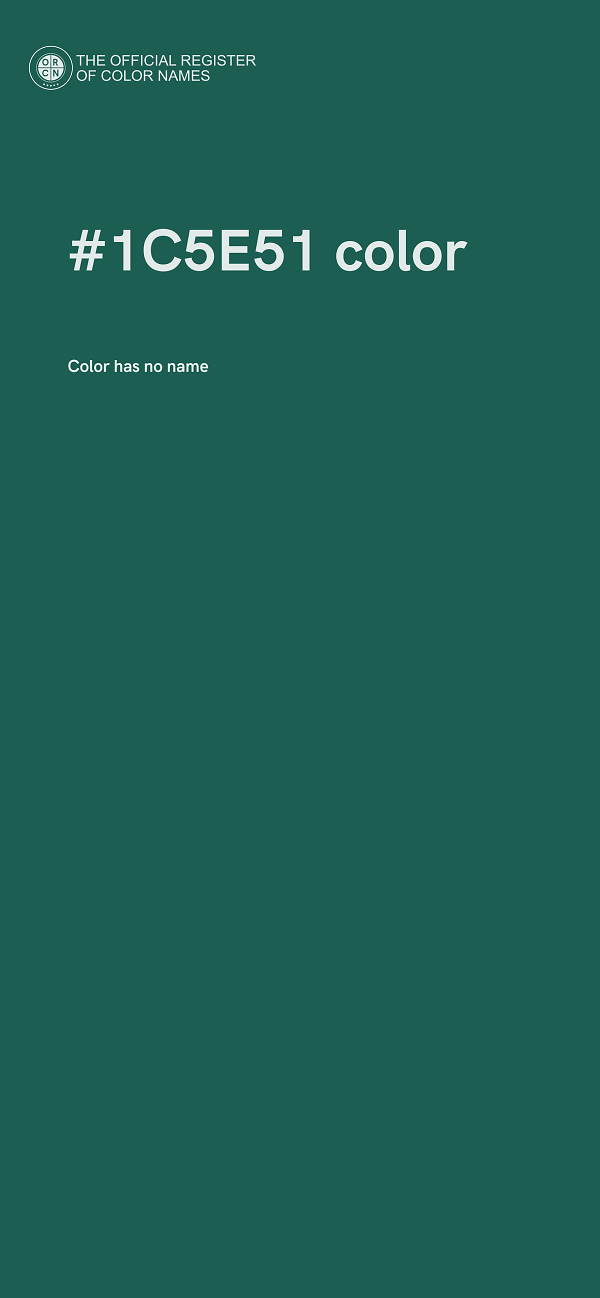 #1C5E51 color image