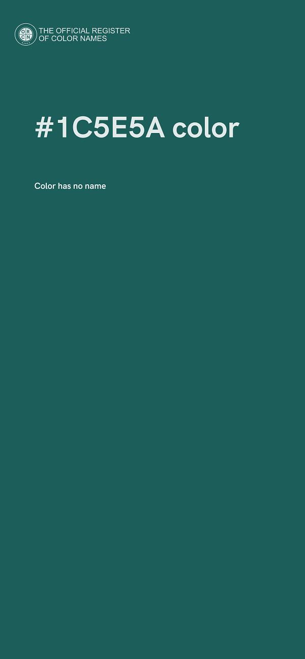 #1C5E5A color image