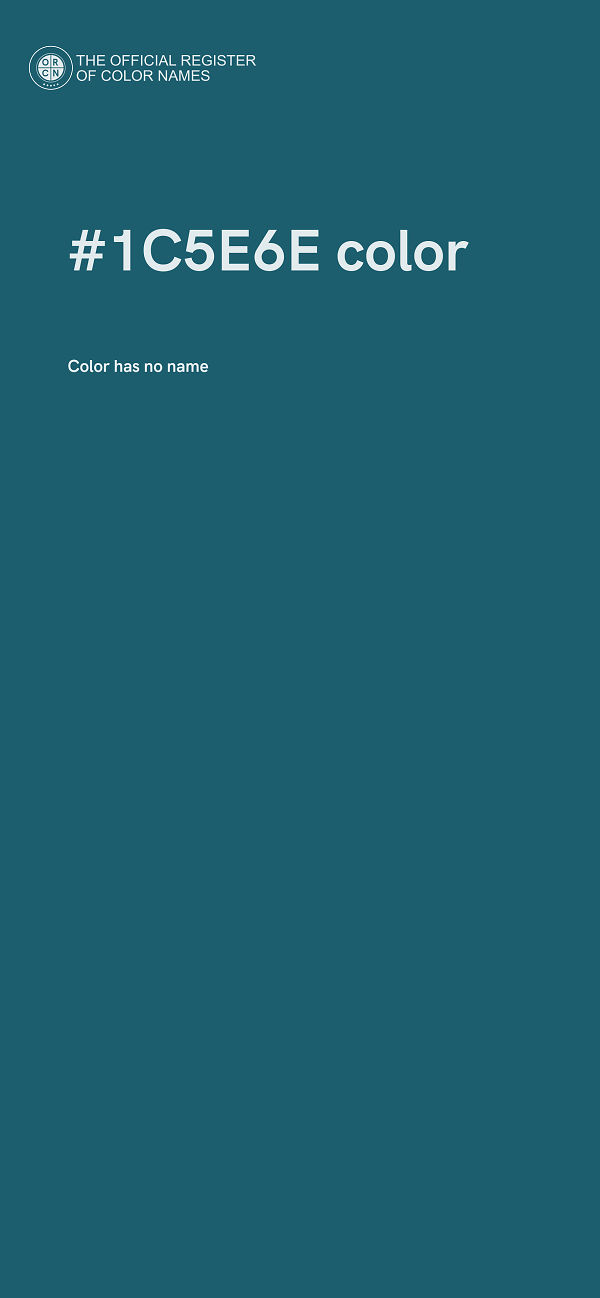 #1C5E6E color image