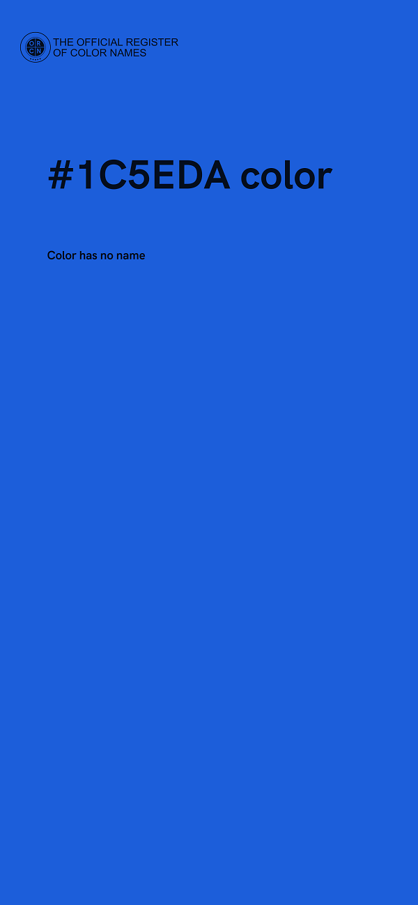 #1C5EDA color image
