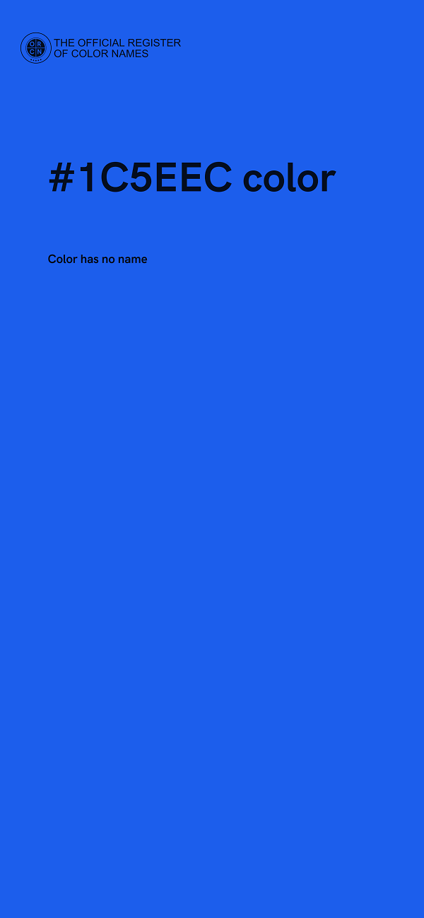 #1C5EEC color image