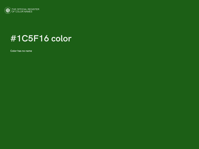 #1C5F16 color image