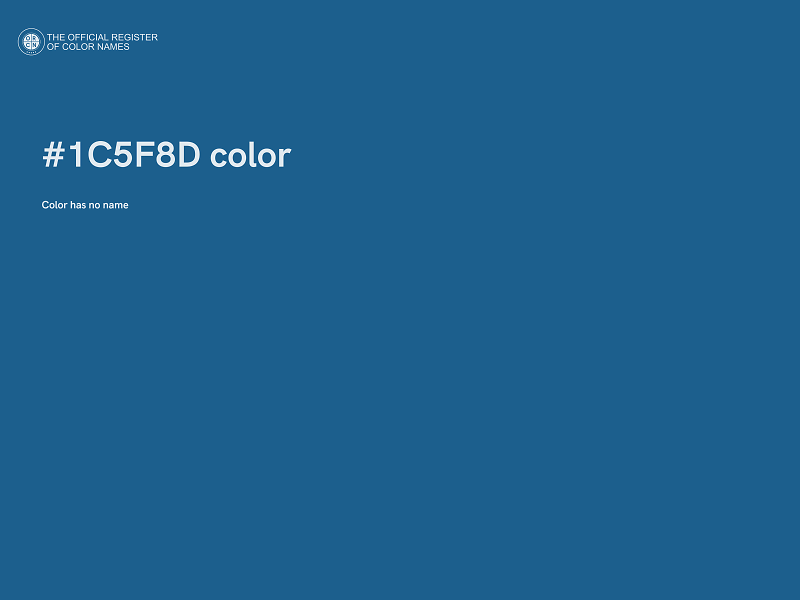 #1C5F8D color image