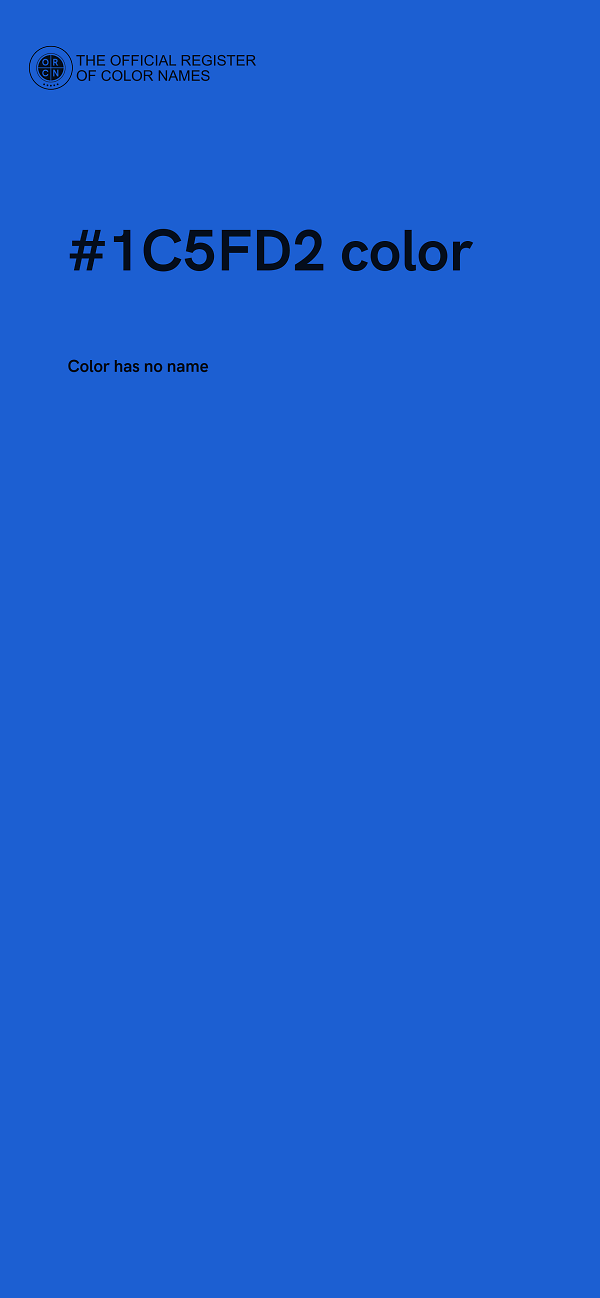 #1C5FD2 color image