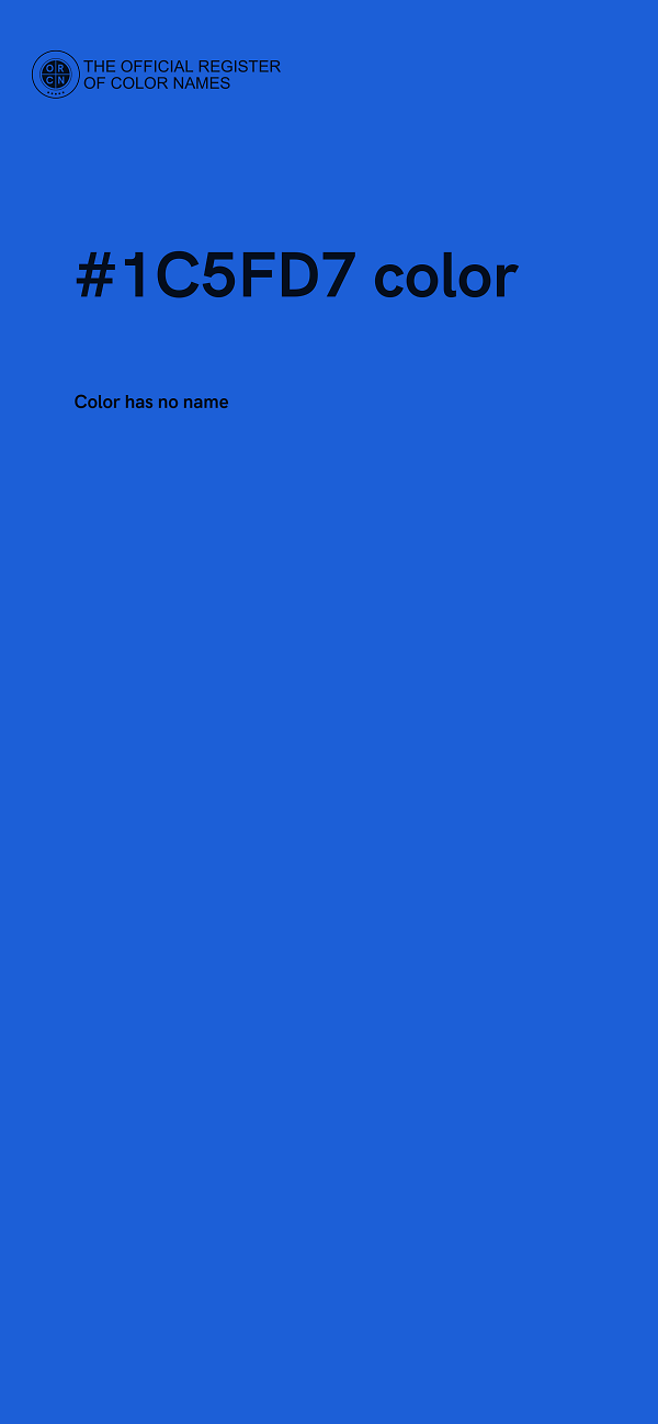 #1C5FD7 color image