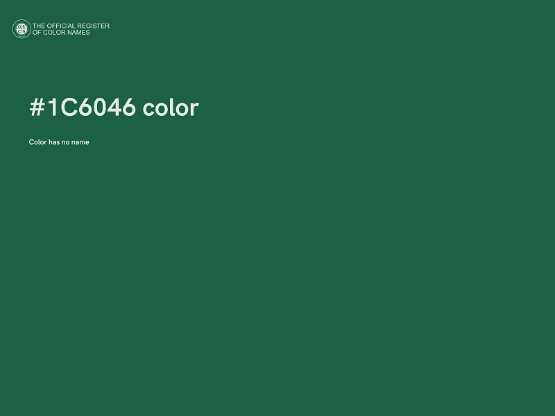 #1C6046 color image