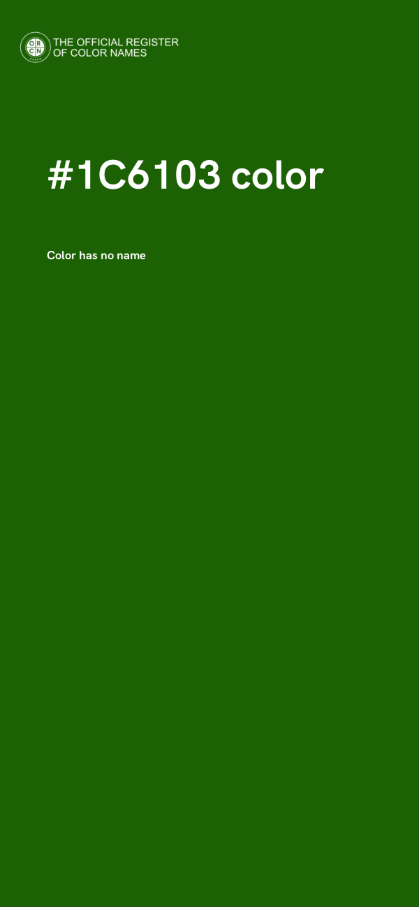 #1C6103 color image