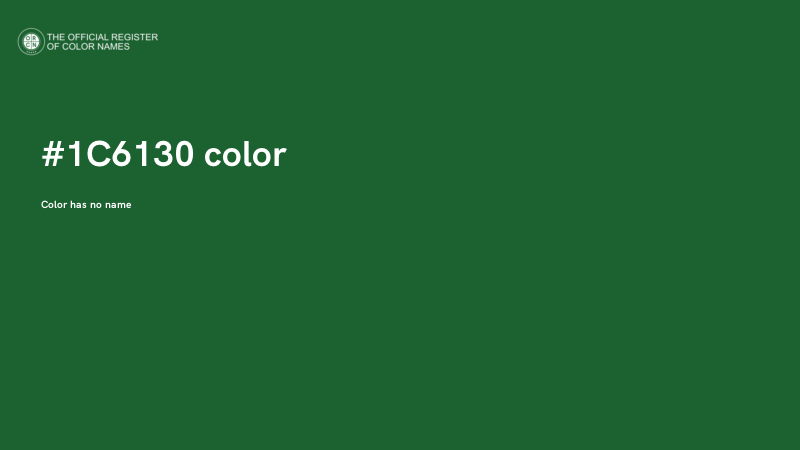 #1C6130 color image
