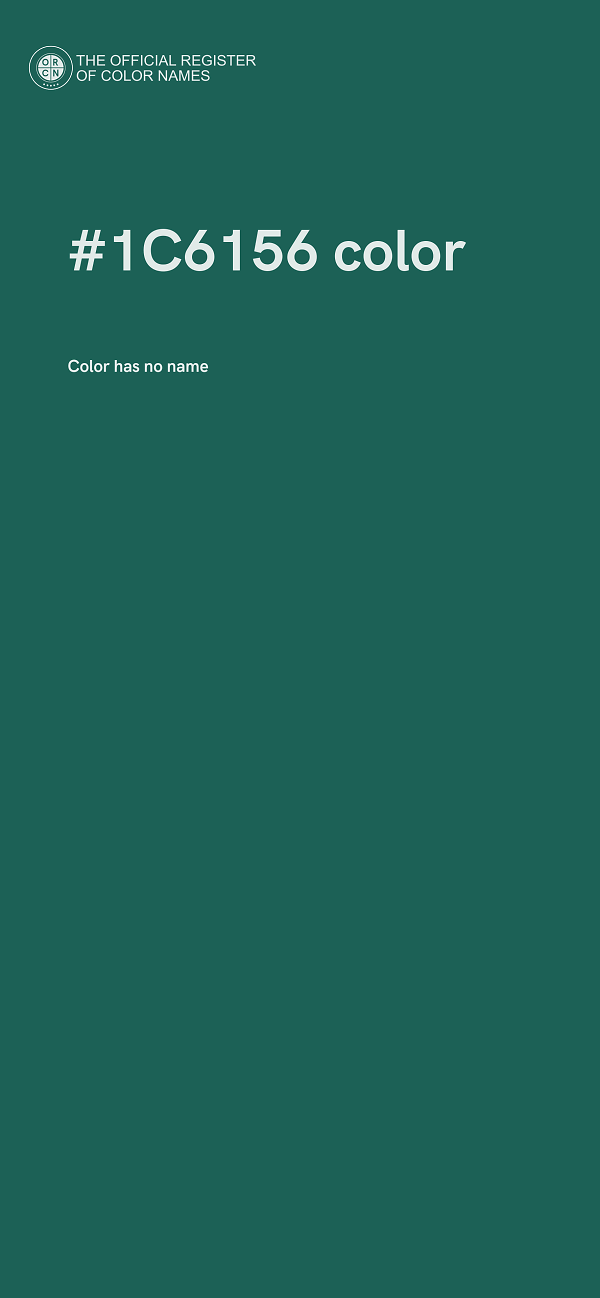 #1C6156 color image