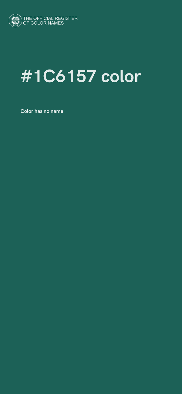 #1C6157 color image