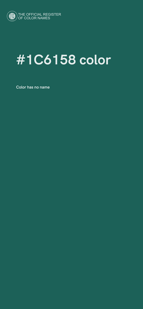 #1C6158 color image