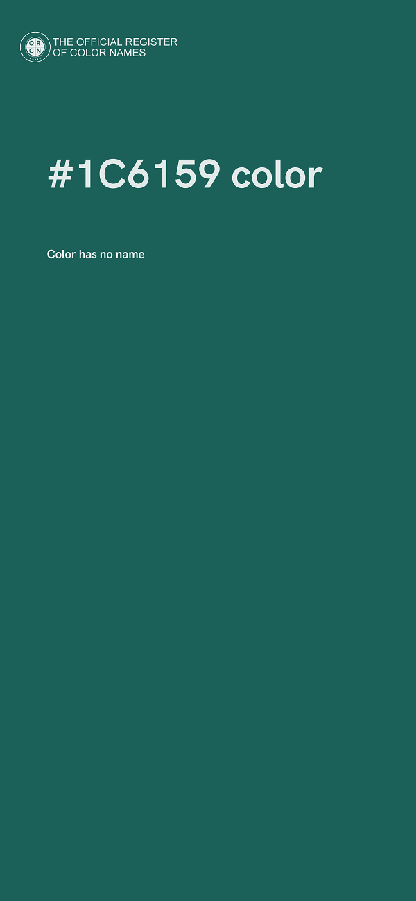 #1C6159 color image
