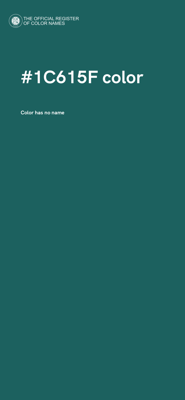 #1C615F color image