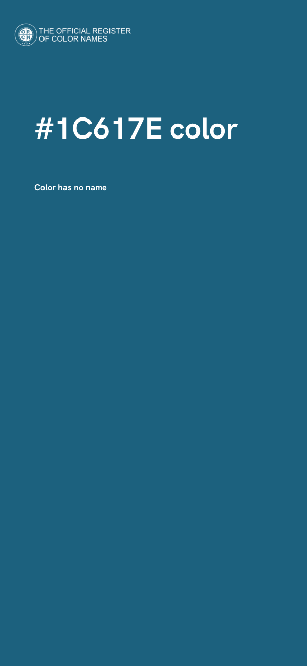 #1C617E color image