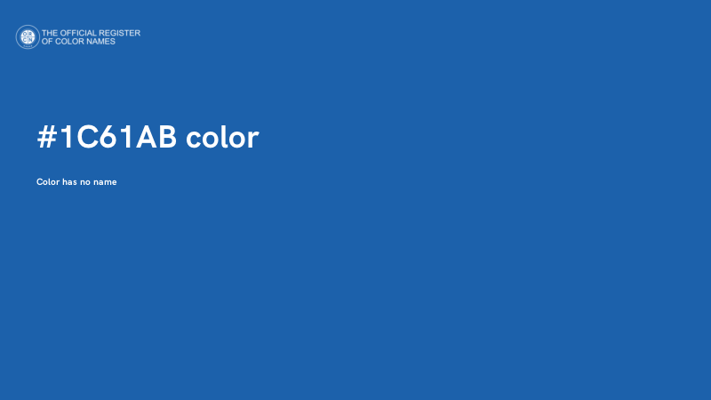 #1C61AB color image
