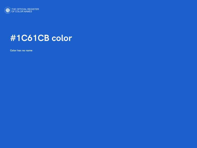 #1C61CB color image