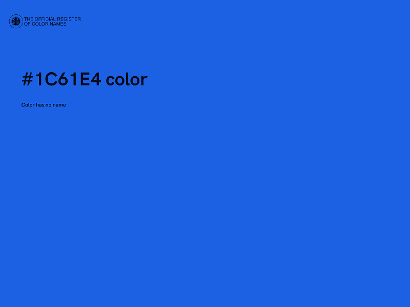 #1C61E4 color image