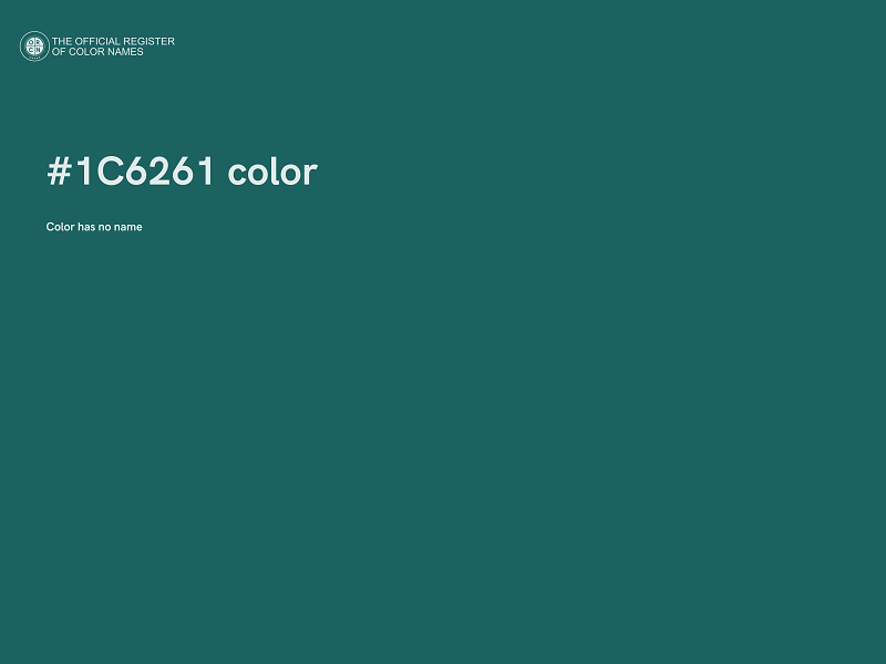 #1C6261 color image