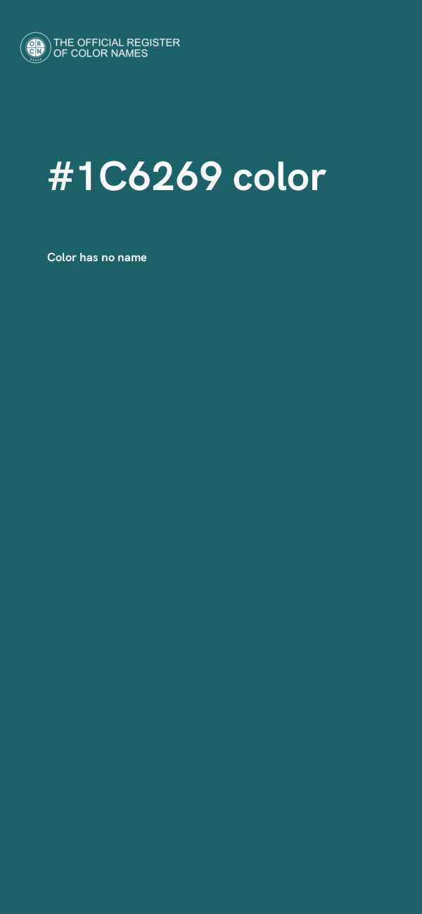 #1C6269 color image