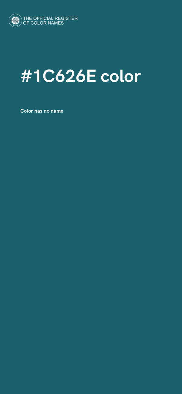 #1C626E color image