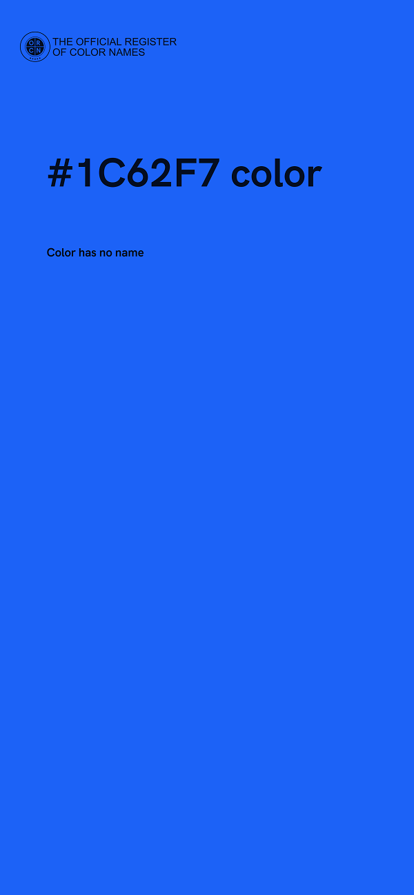 #1C62F7 color image