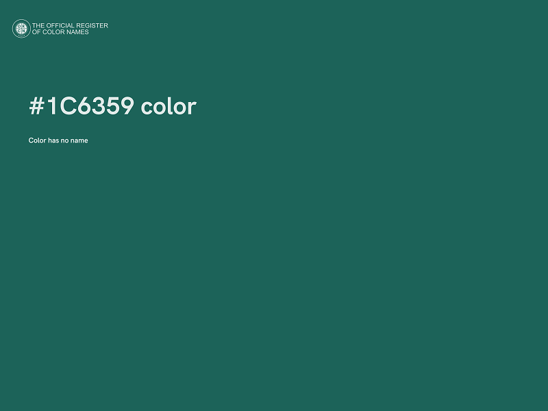 #1C6359 color image