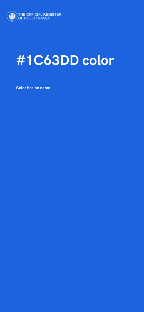#1C63DD color image