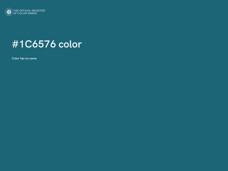 #1C6576 color image