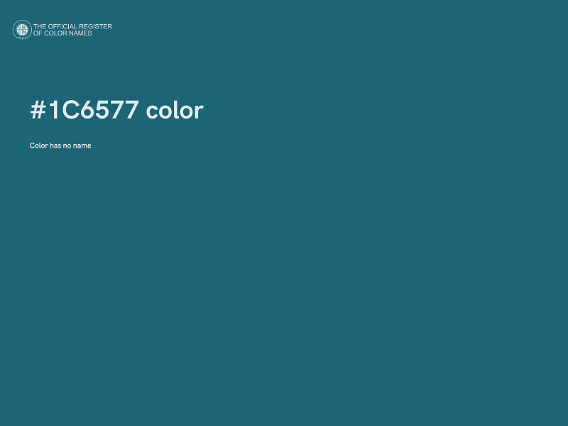 #1C6577 color image