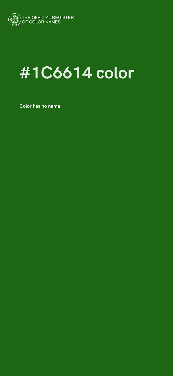 #1C6614 color image