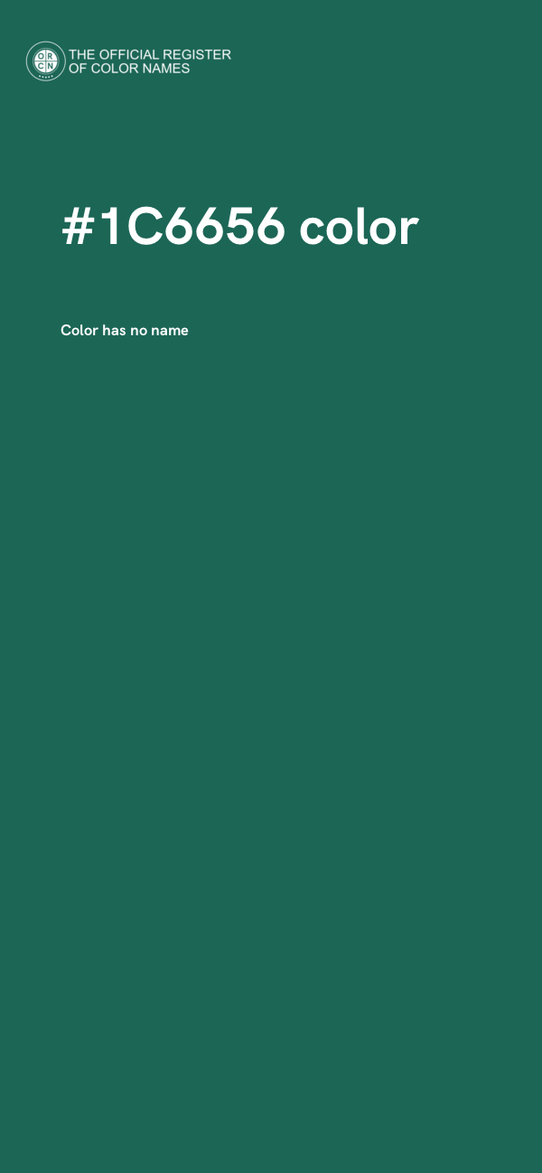 #1C6656 color image