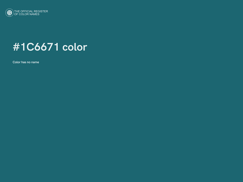 #1C6671 color image