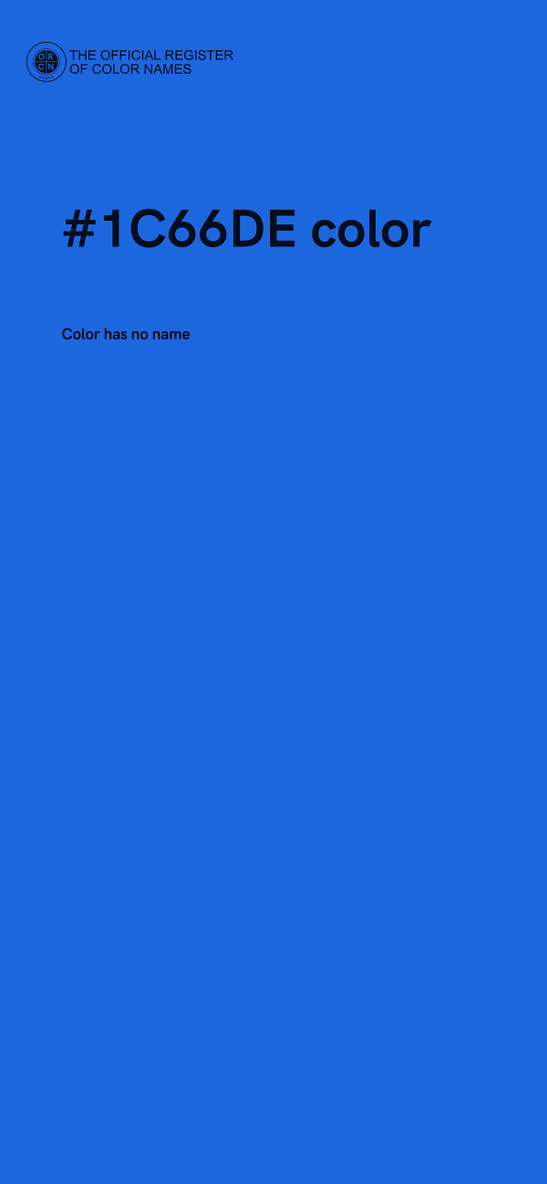 #1C66DE color image