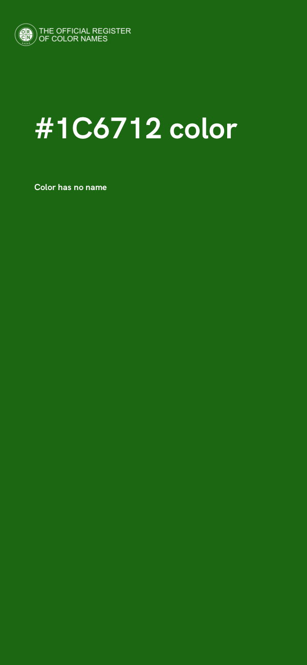 #1C6712 color image