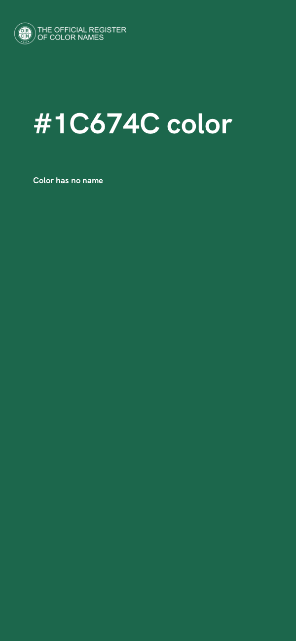 #1C674C color image