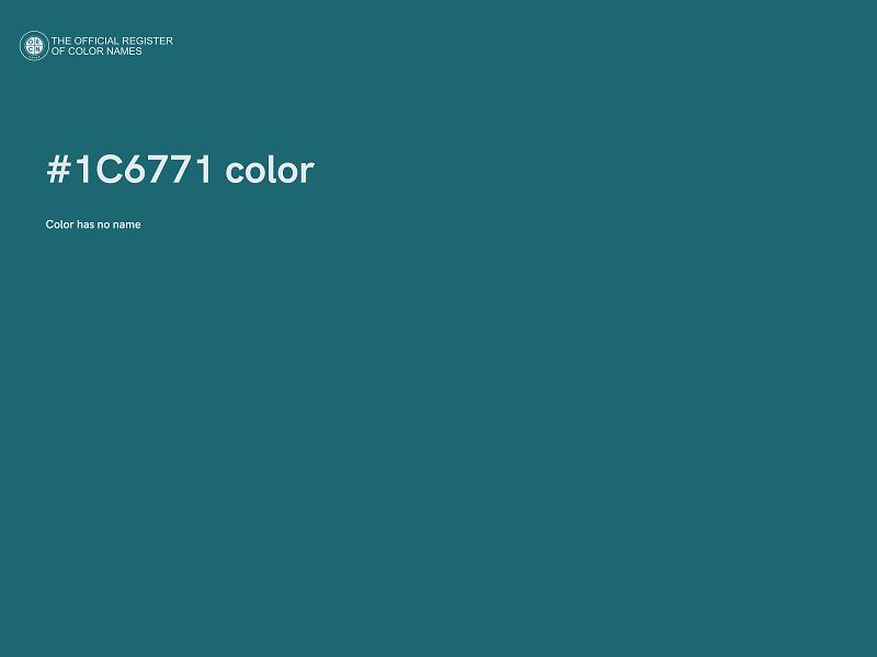 #1C6771 color image