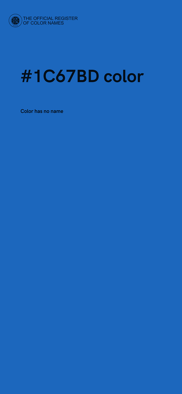 #1C67BD color image