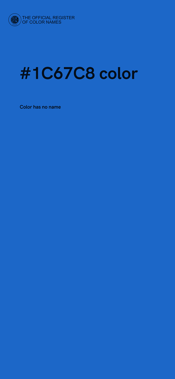 #1C67C8 color image