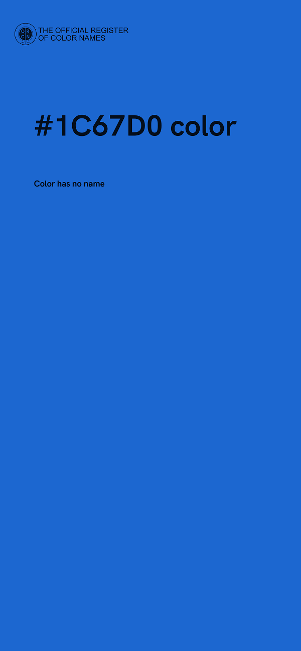 #1C67D0 color image