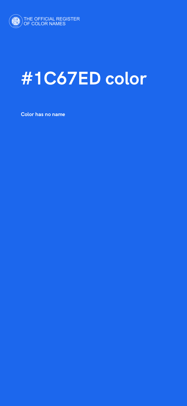 #1C67ED color image