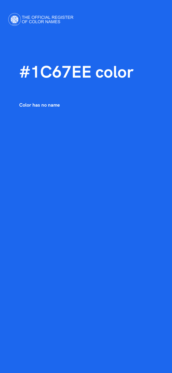 #1C67EE color image